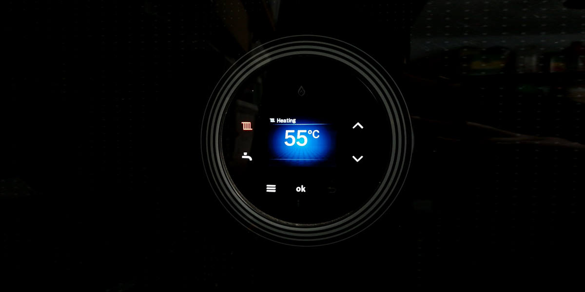 Boiler control panel