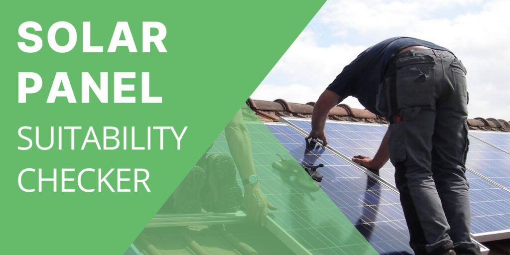 Solar panel suitability checker banner